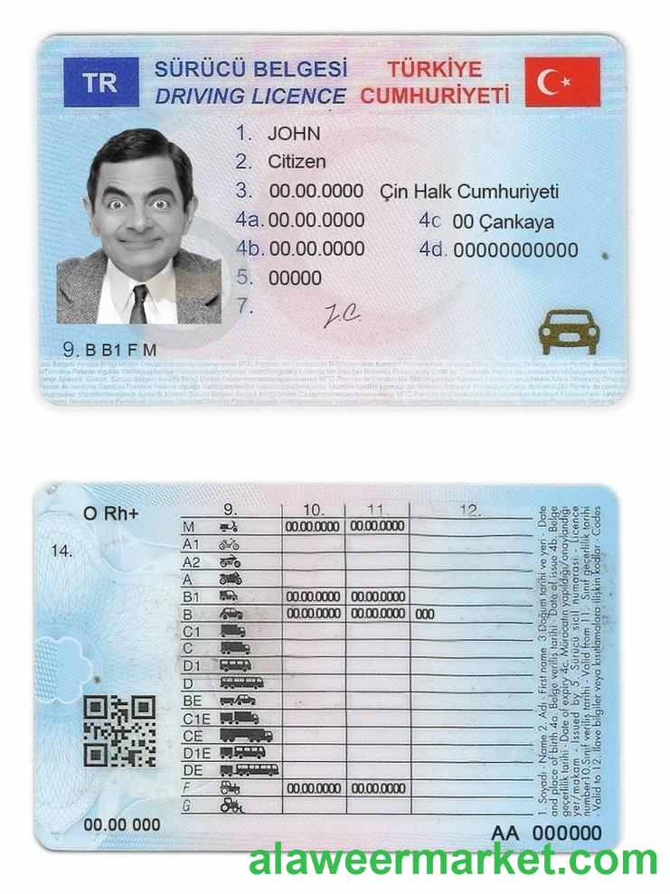 Turkey driving license